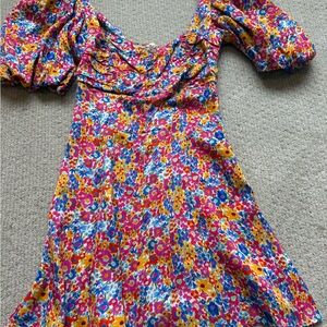 For Love And Lemons Colorful Floral Dress